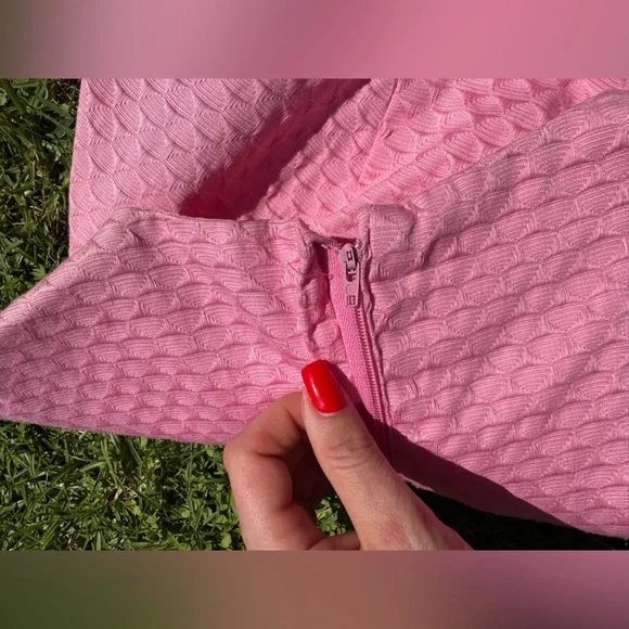 60s Vintage Bubble Gum Pink A Line Dress - Picture 3 of 7